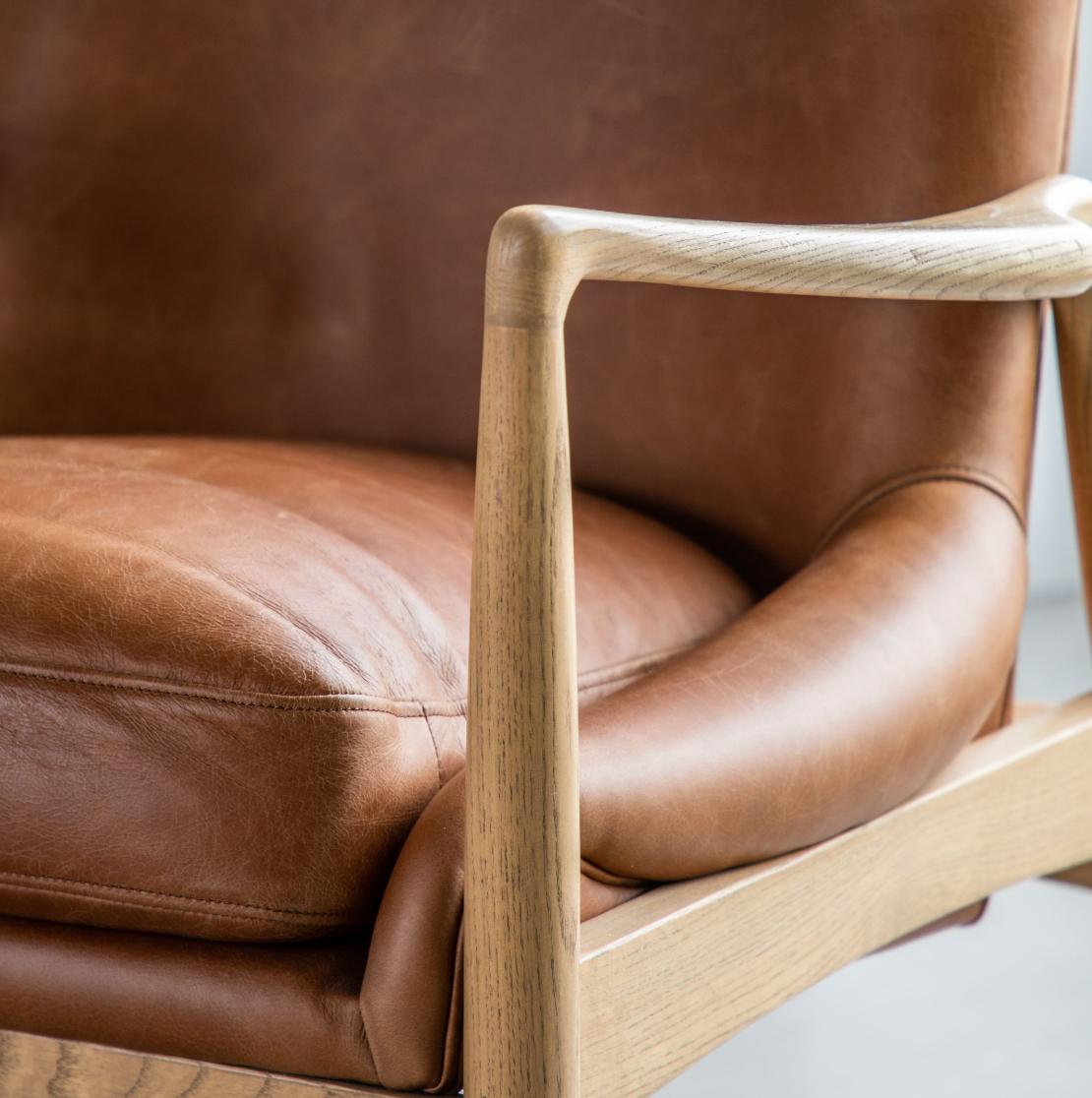 Camerra Armchair Brown Leather