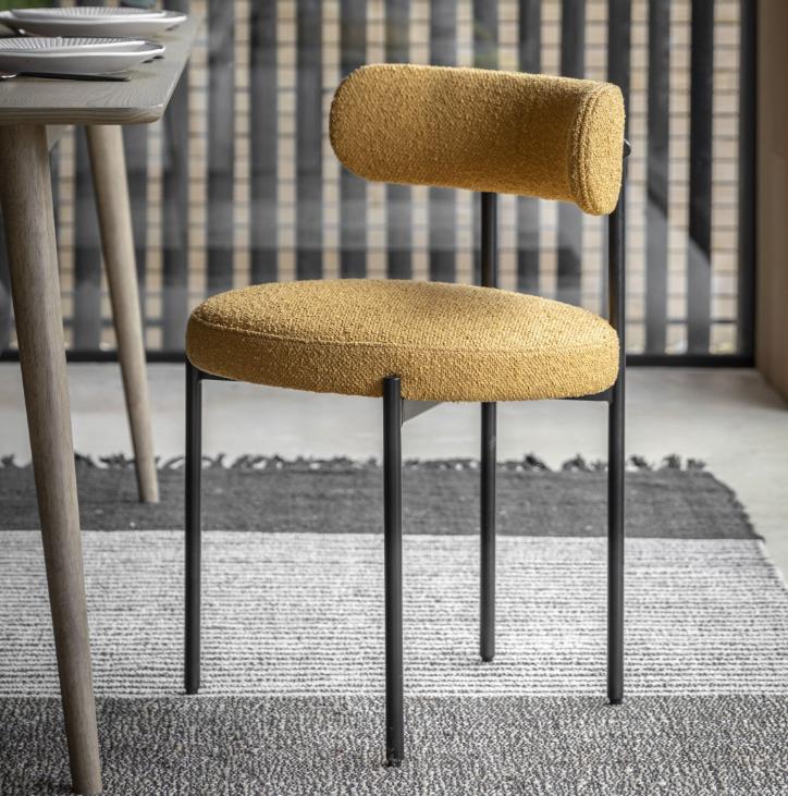 Avey Dining Chair in Ochre