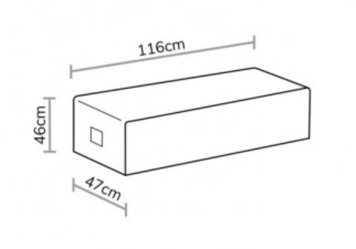 Cover for Outdoor Casual Dining bench