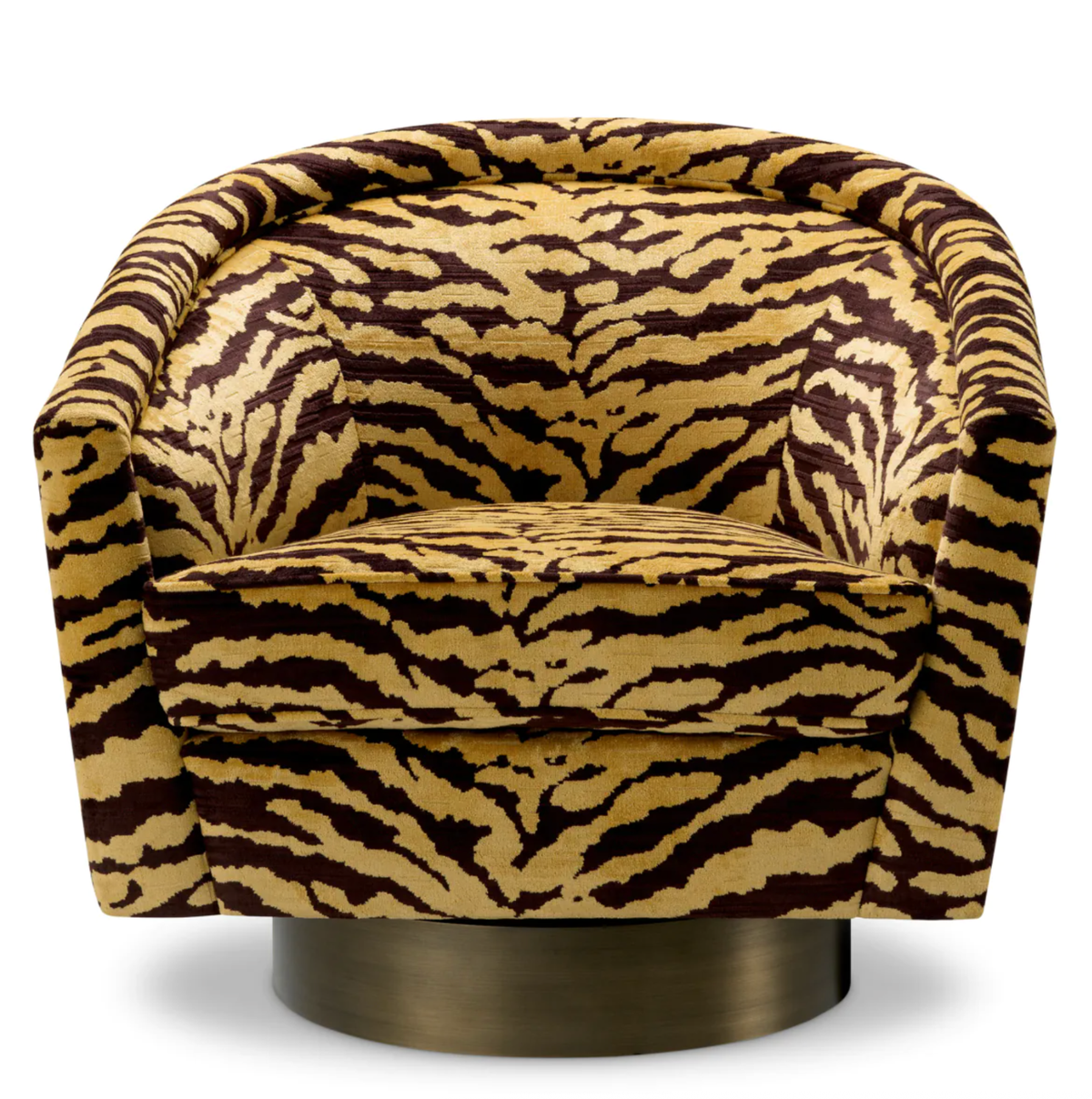 Swivel Chair Catene in Tigris Brown