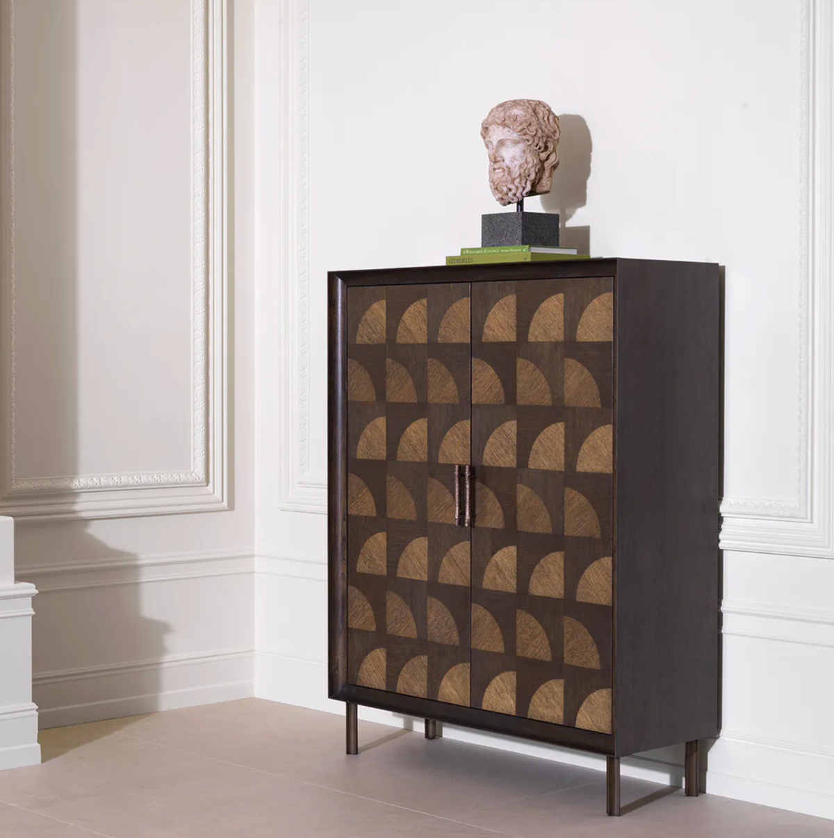 Kumo Cabinet in Charcoal Brown