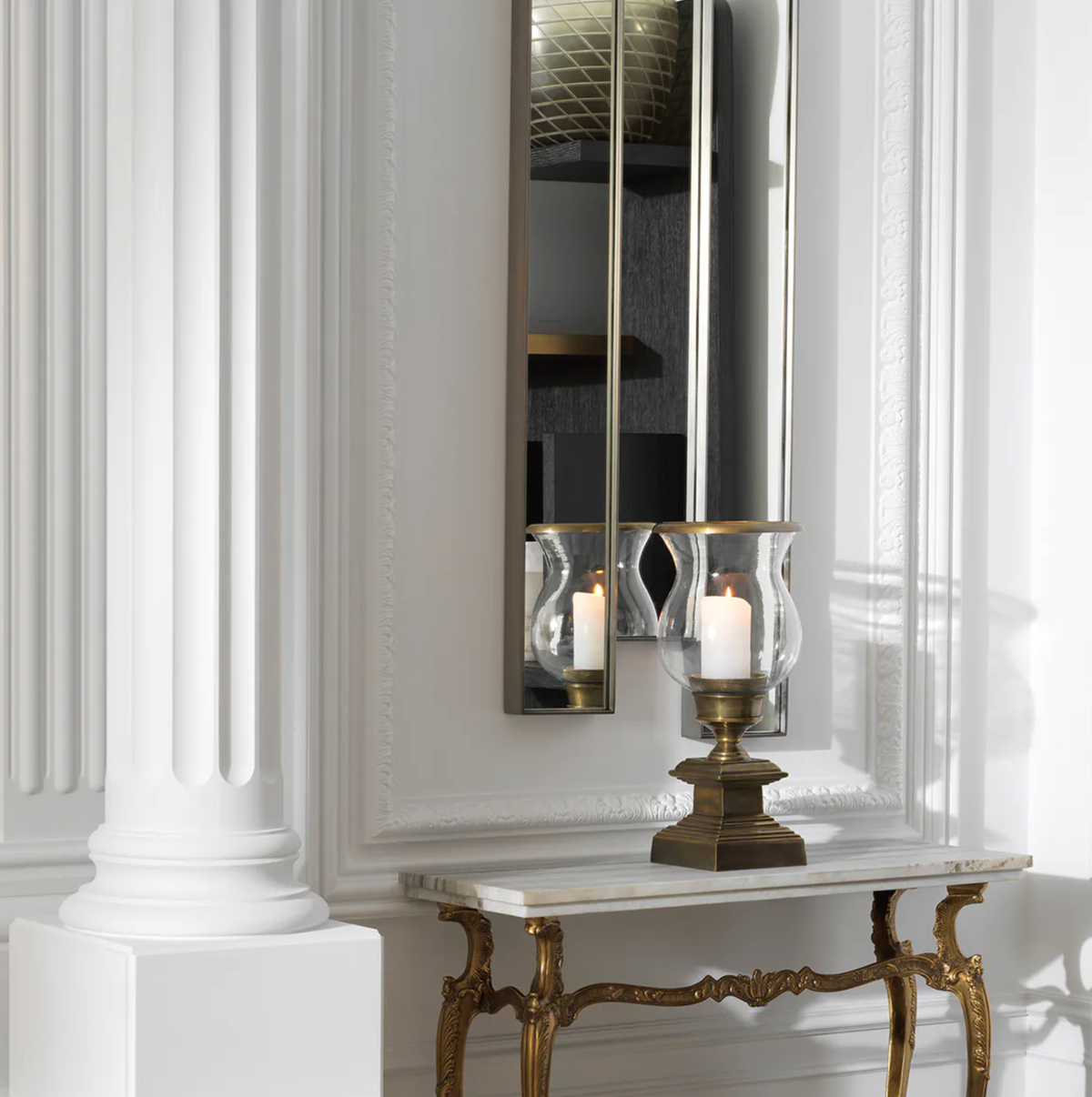 Mirror Novella in Brushed Steel