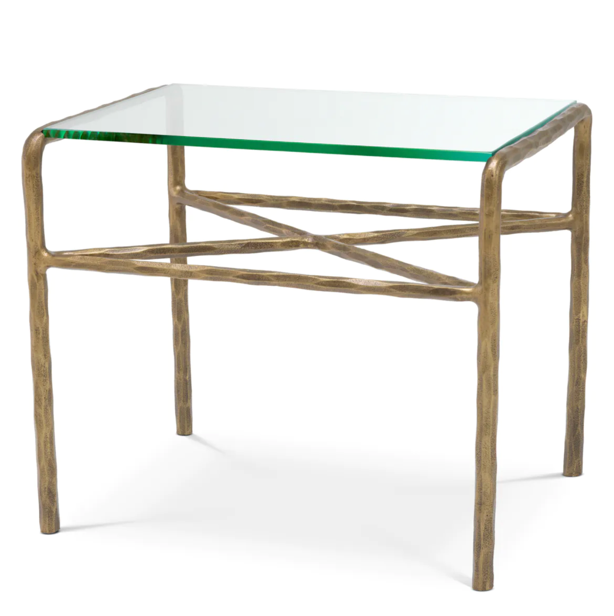 Side Table Xandria in Vintage Brass