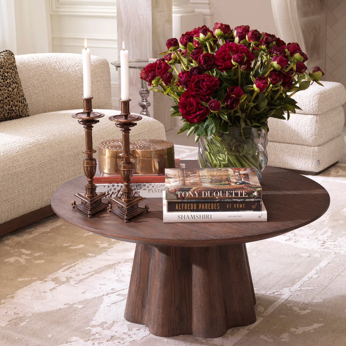 Papyrus Coffee Table in Dark Brown