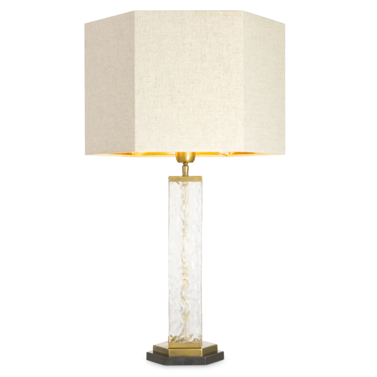 Table Lamp Harmonis in Vintage Brass
