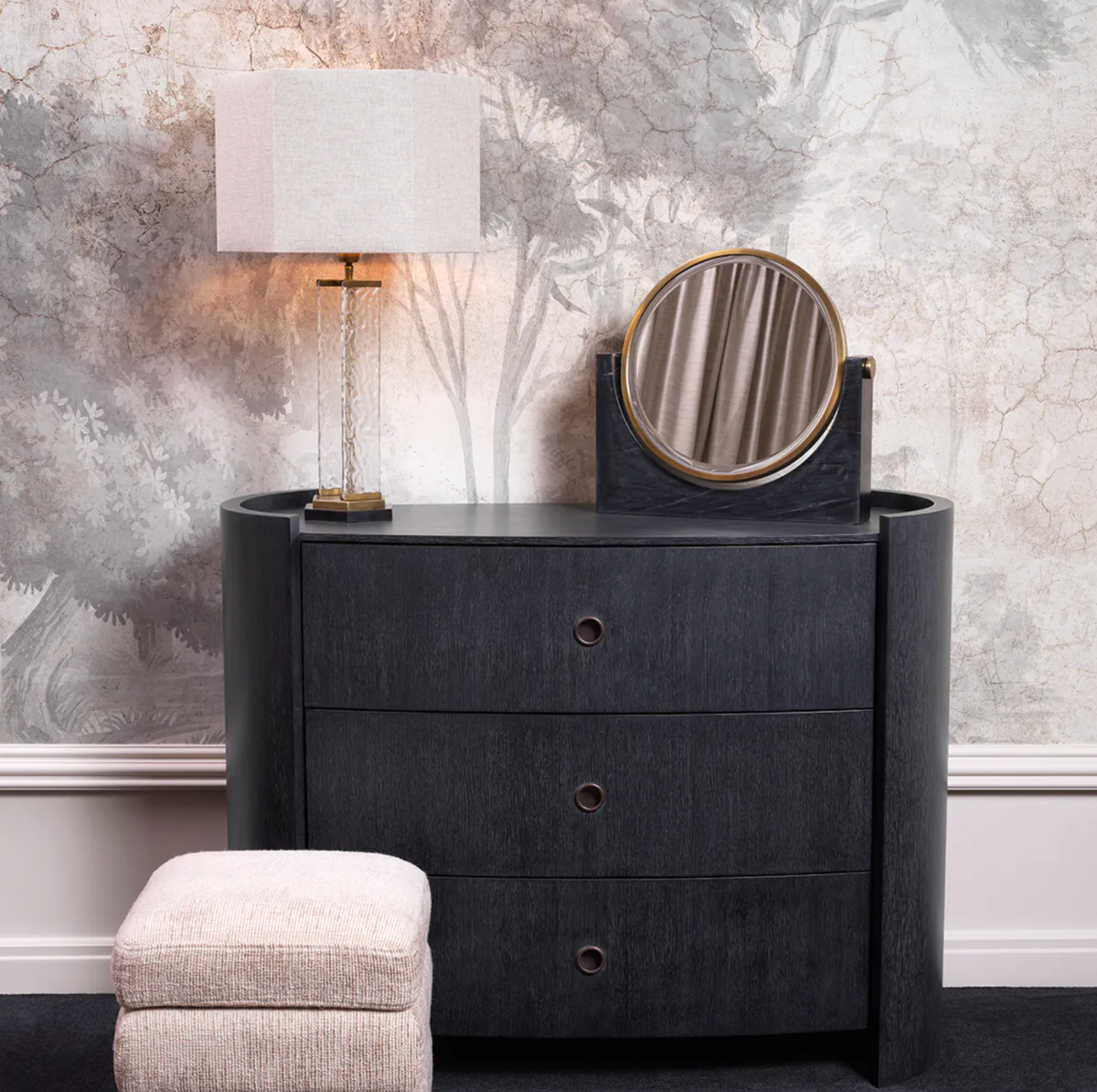 Table Lamp Harmonis in Vintage Brass