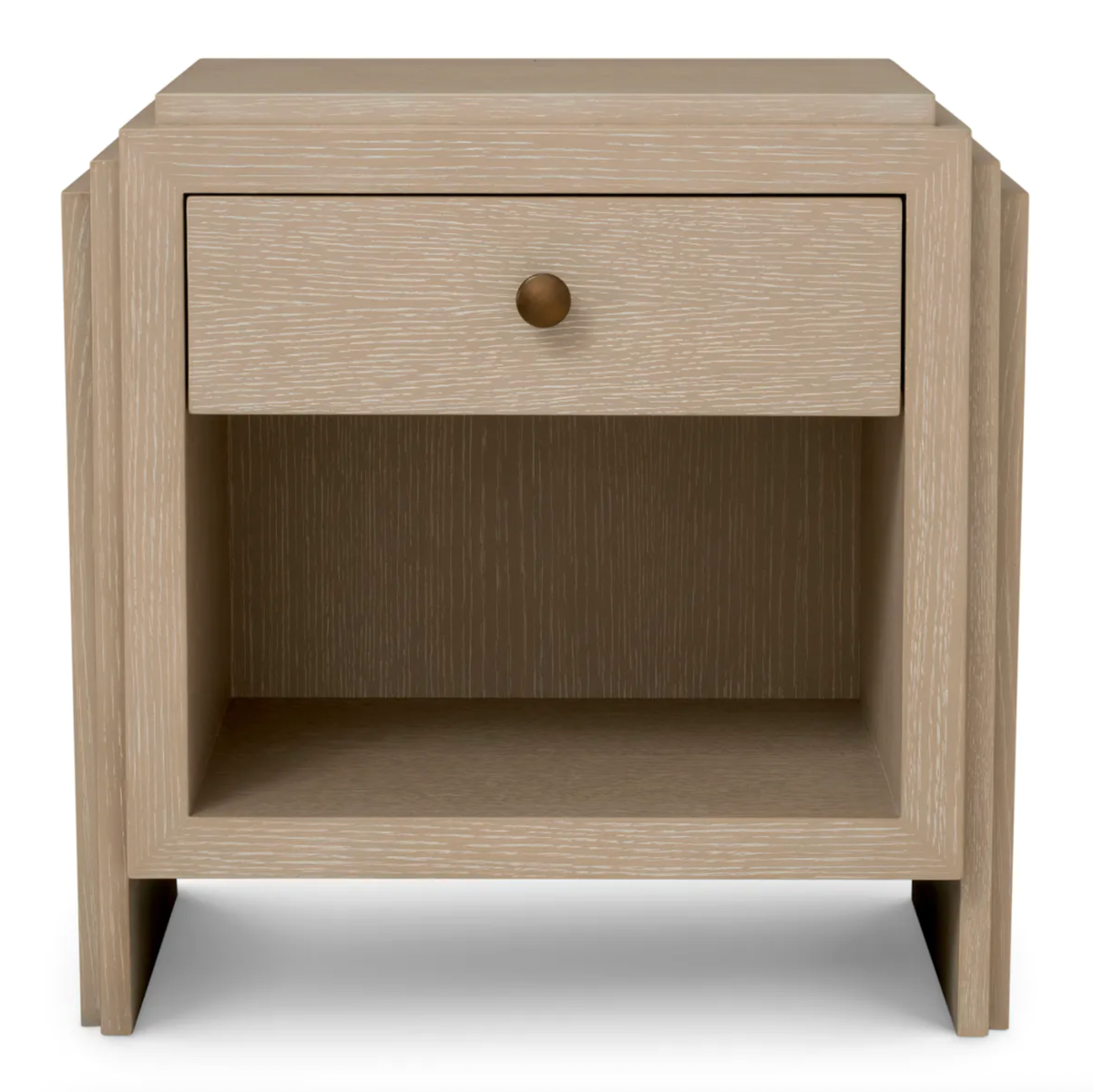 Nightstand ArtDeco in Washed Oak