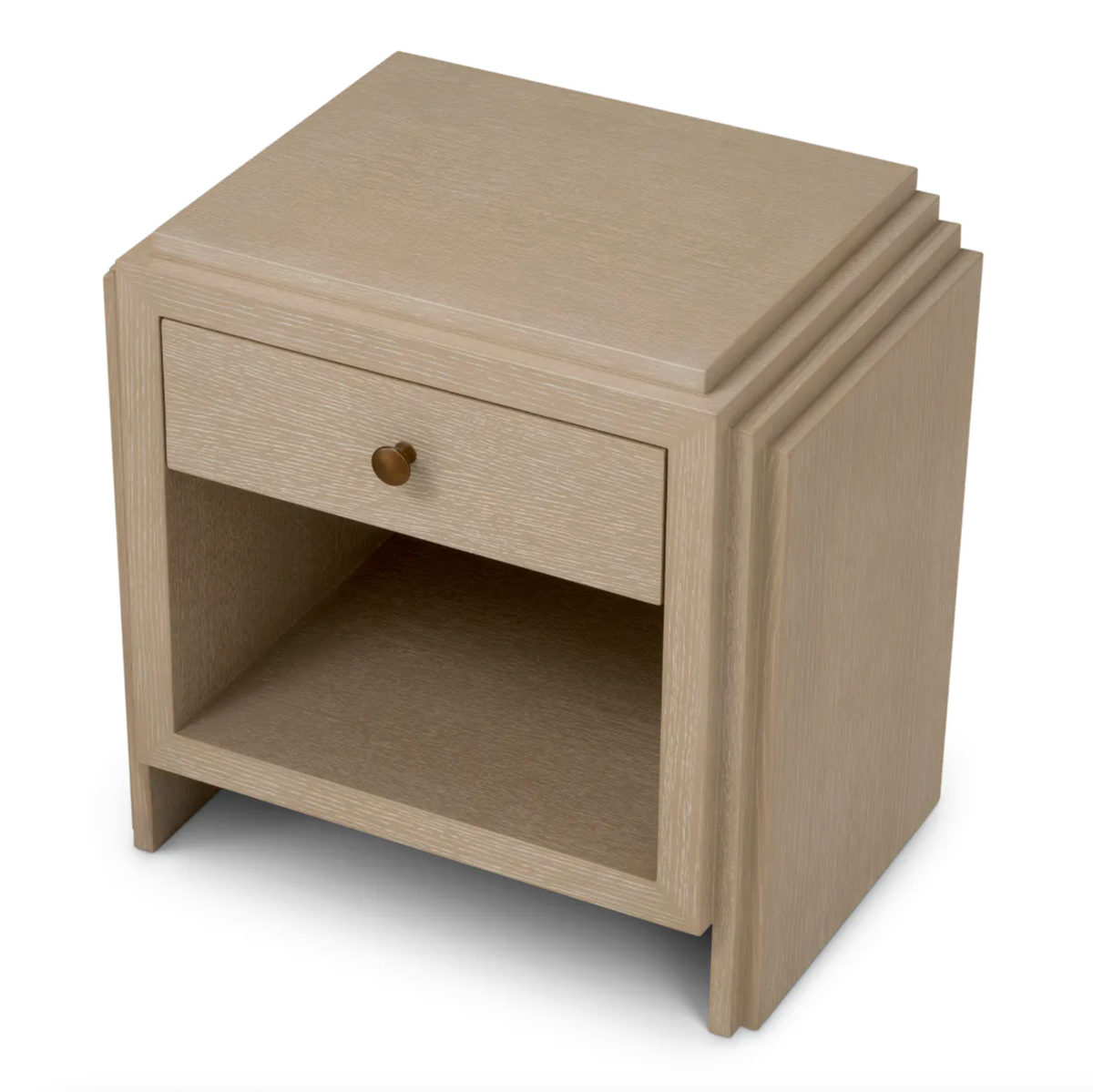Nightstand ArtDeco in Washed Oak