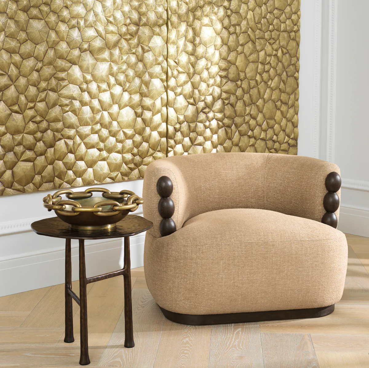 Amboise Side Table in Bronze