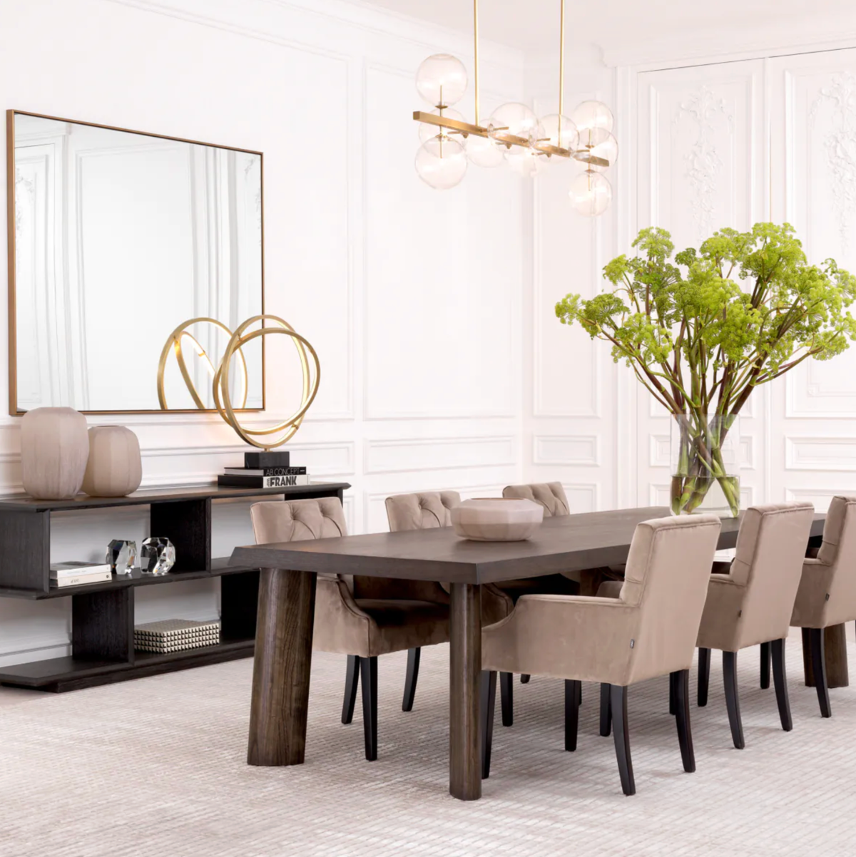Largo Chandelier in Antique Brass