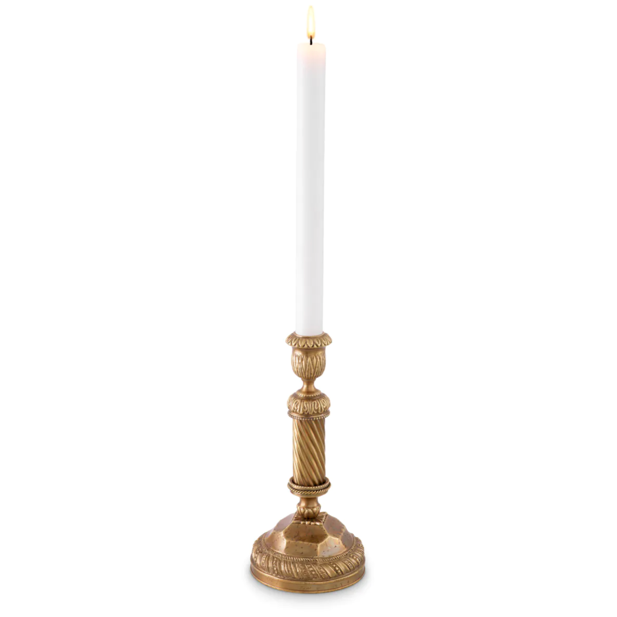Carnier Candle Holder in Vintage Brass - Small
