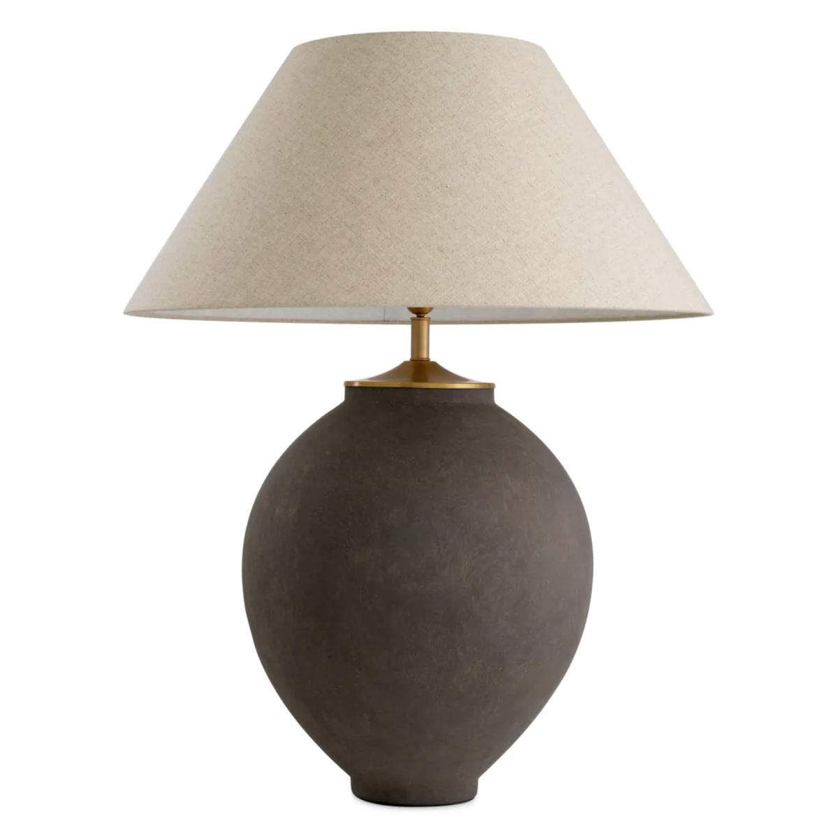 Moon Jar Table Lamp in Taupe