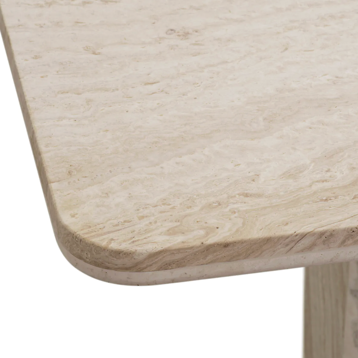 Piazza Dining Table in Travertine - 120cm