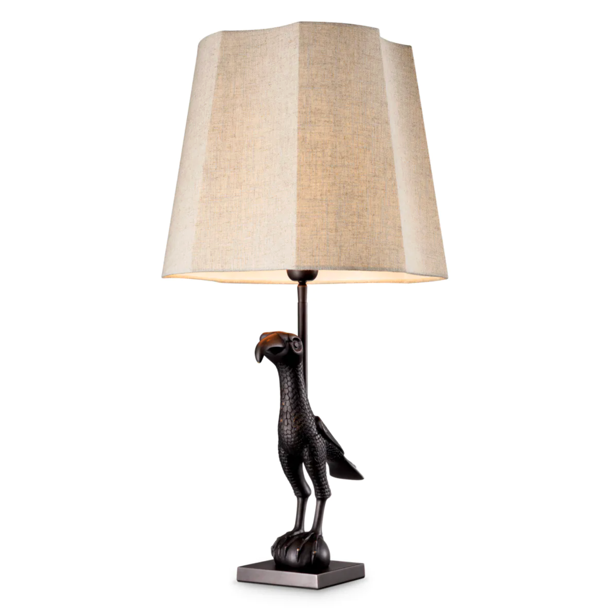 Falcon Table Lamp in Bronze