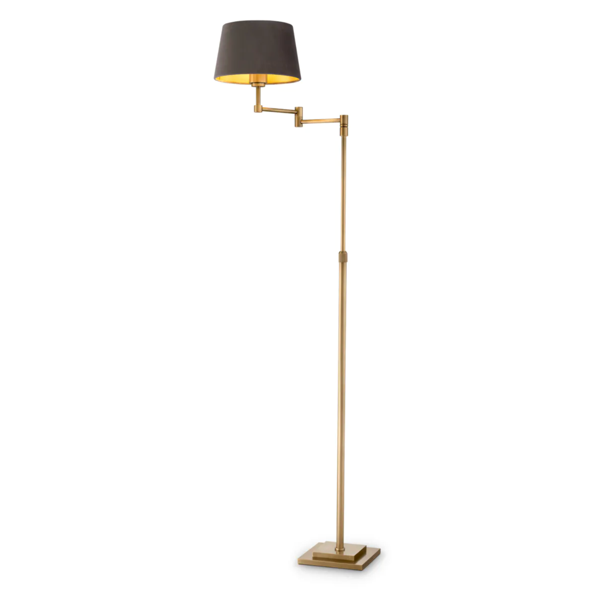 Corbin Floor Lamp with Velvet Shade