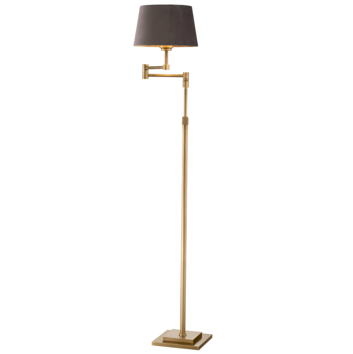 Corbin Floor Lamp with Velvet Shade