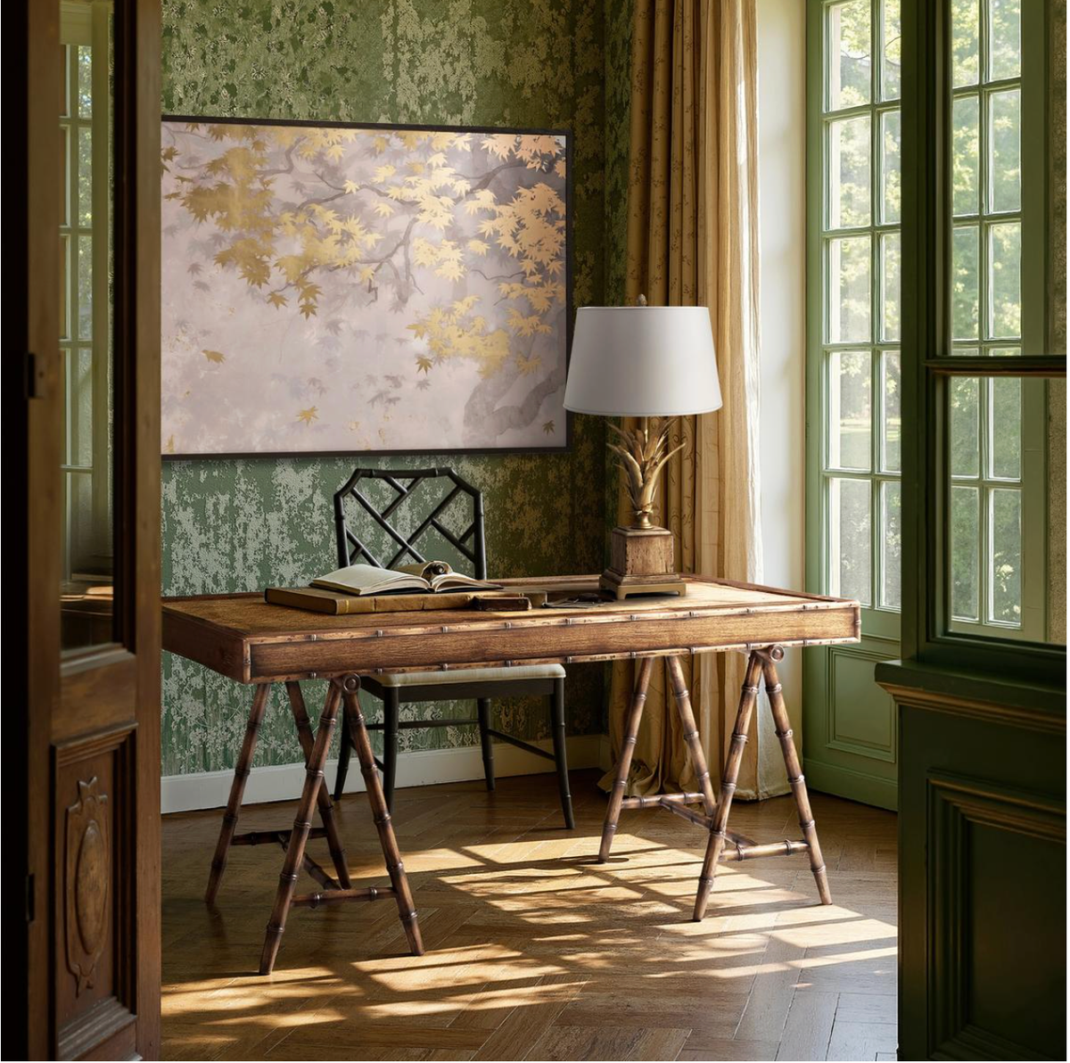 Palm Court Bamboo Writing Desk