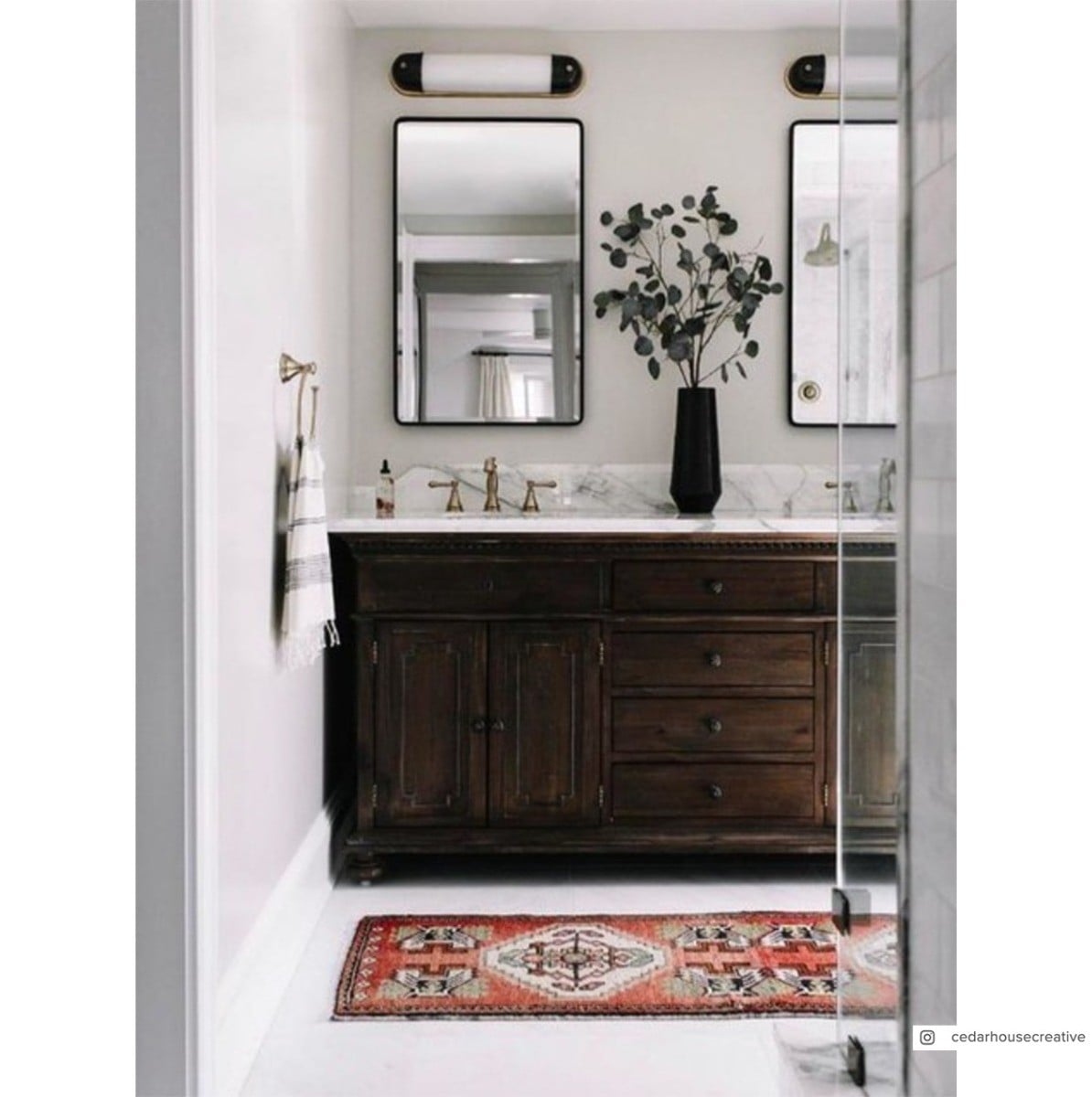 Selecta Long Wall Light | Bronze & Antique Brass