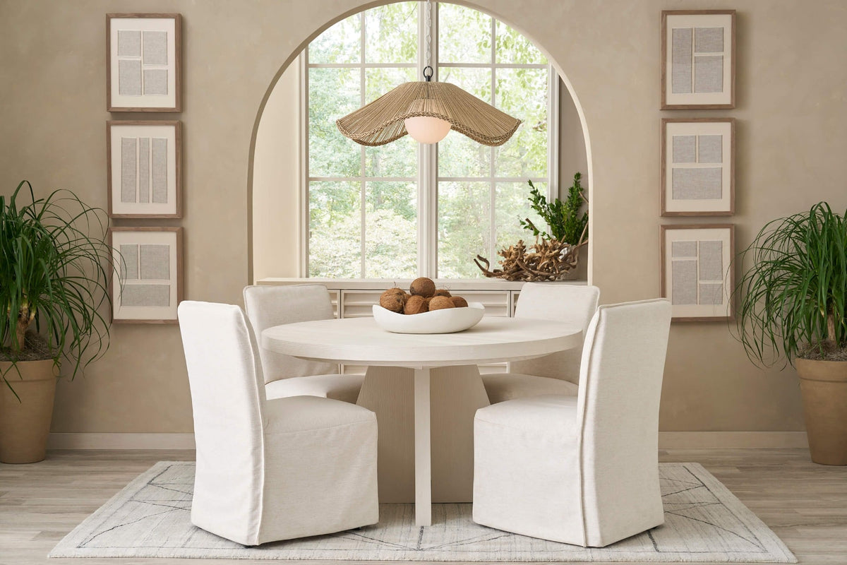 Shoreline Round Extending Dining Table, 137-183cm