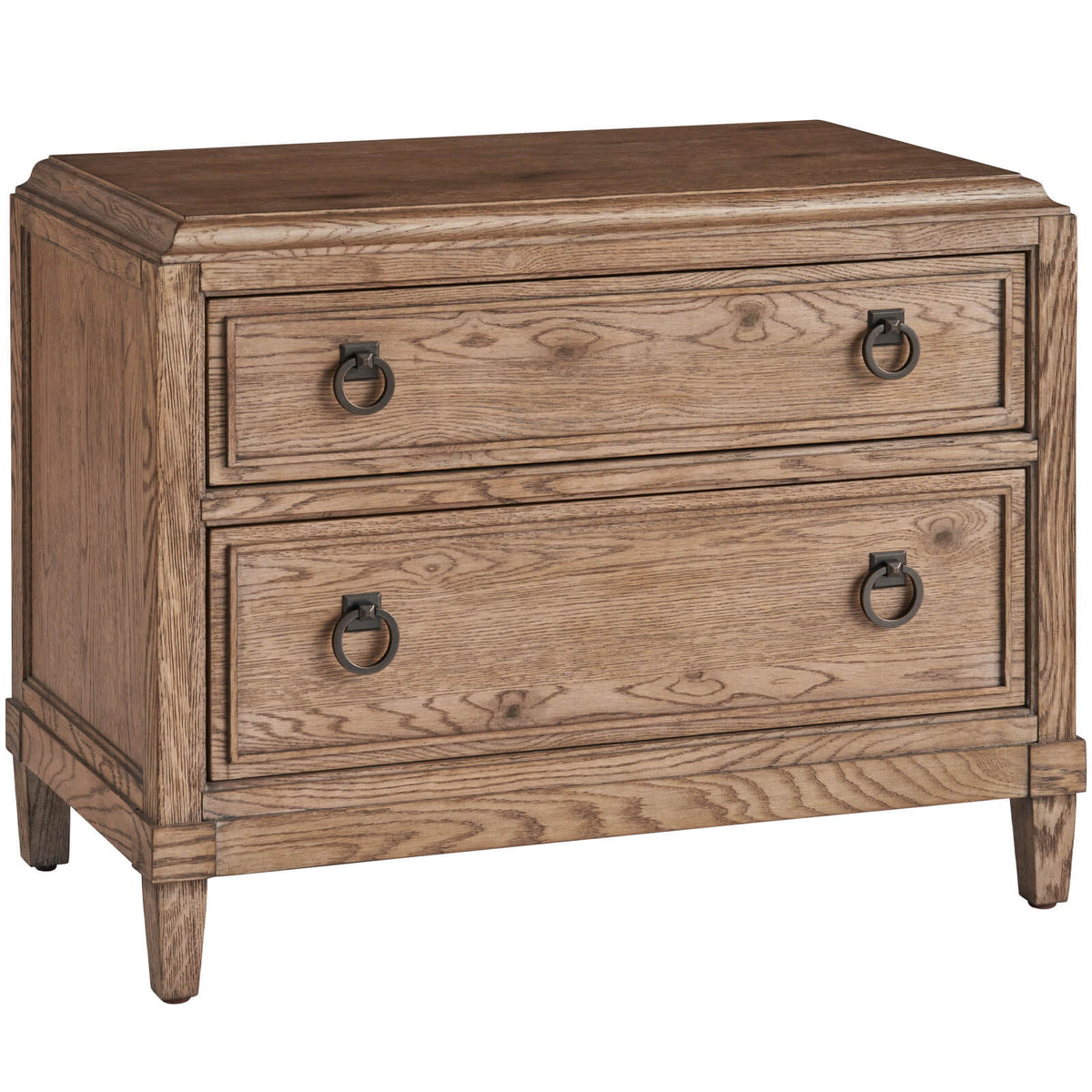 Sienna Wide Two Drawer Bedside Table