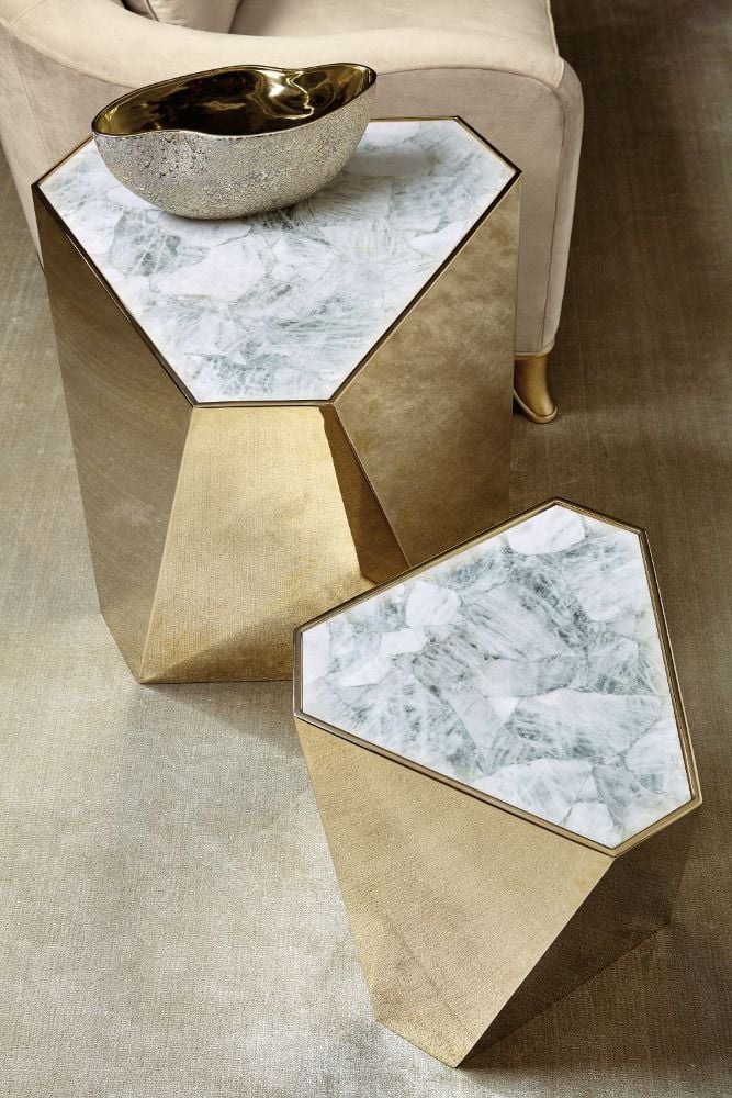 The Contempo Large Side Table Gold