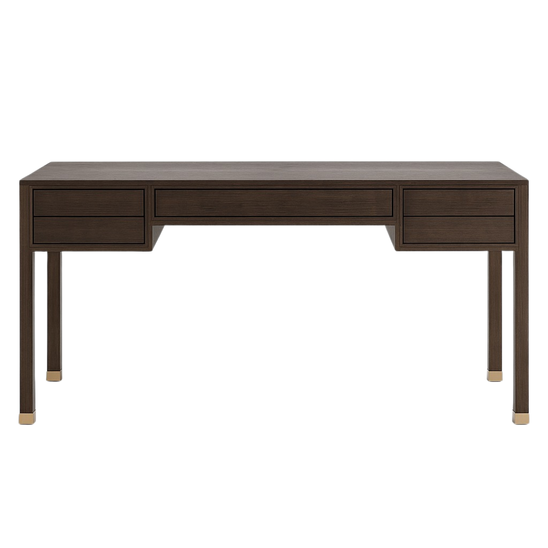 Melchior Desk in Brown Oak