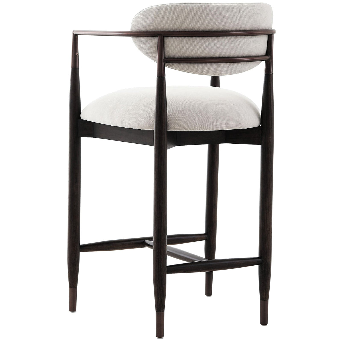 Soho Counter Stool in Walnut and Bronze