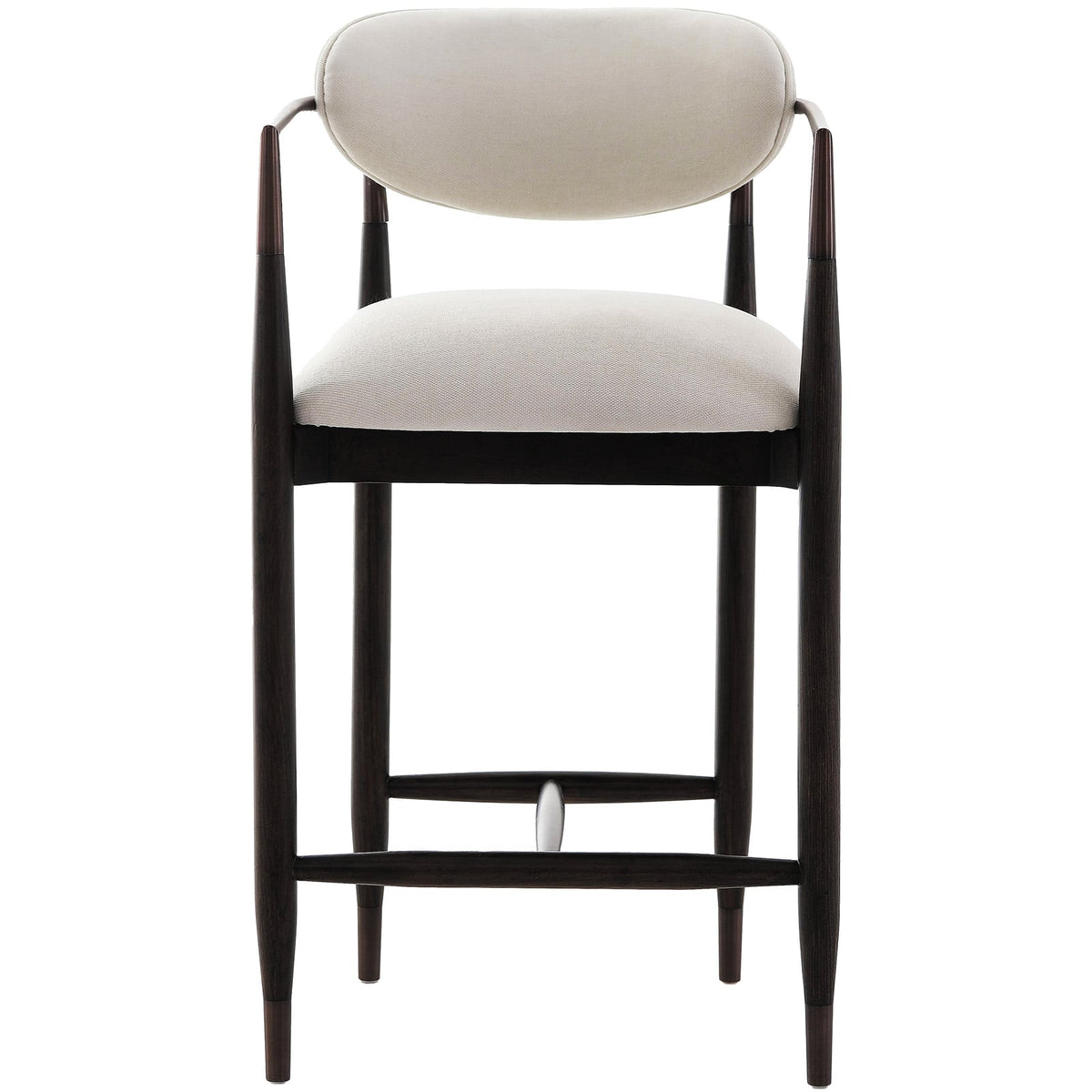 Soho Counter Stool in Walnut and Bronze