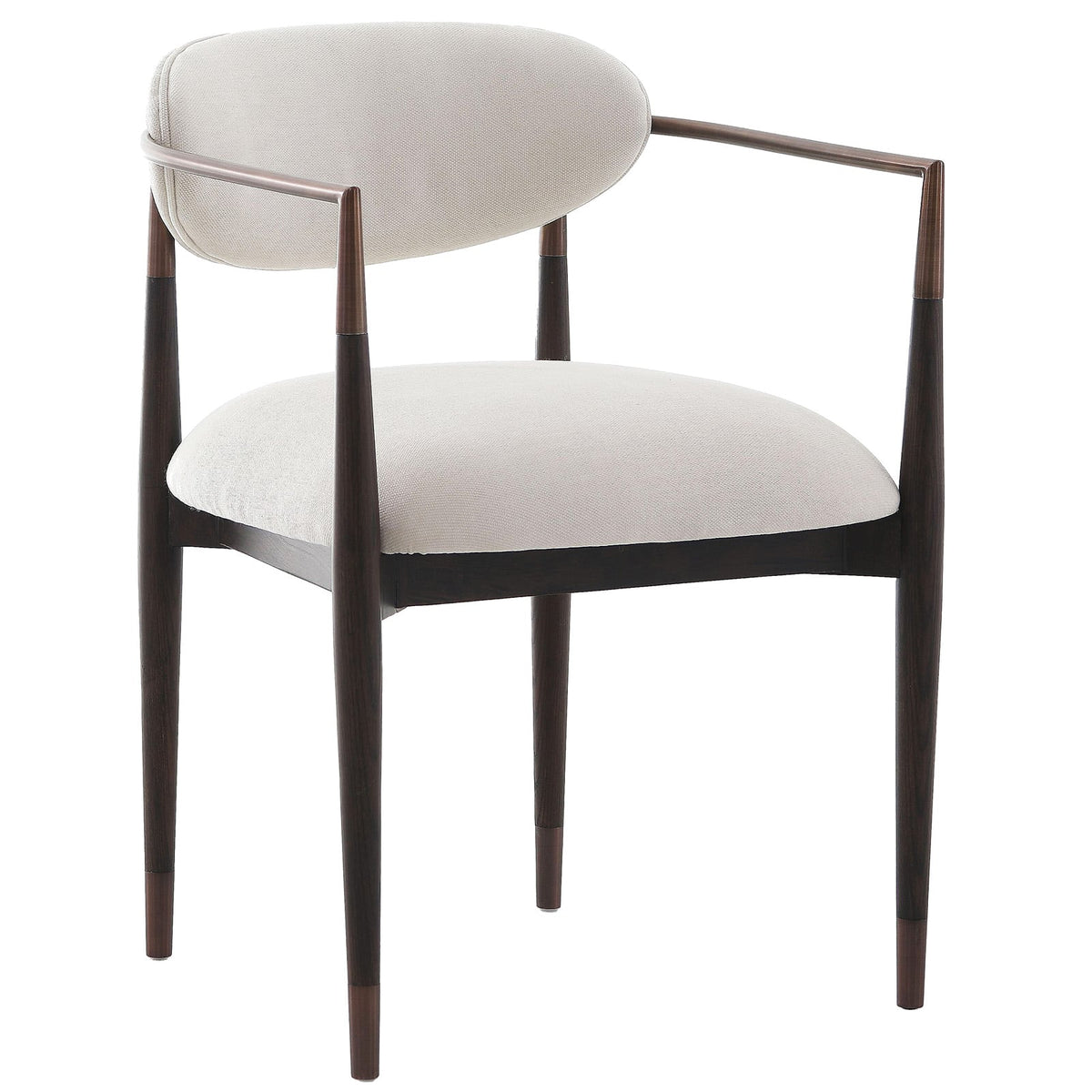 Soho Dining Chair in Walnut and Bronze