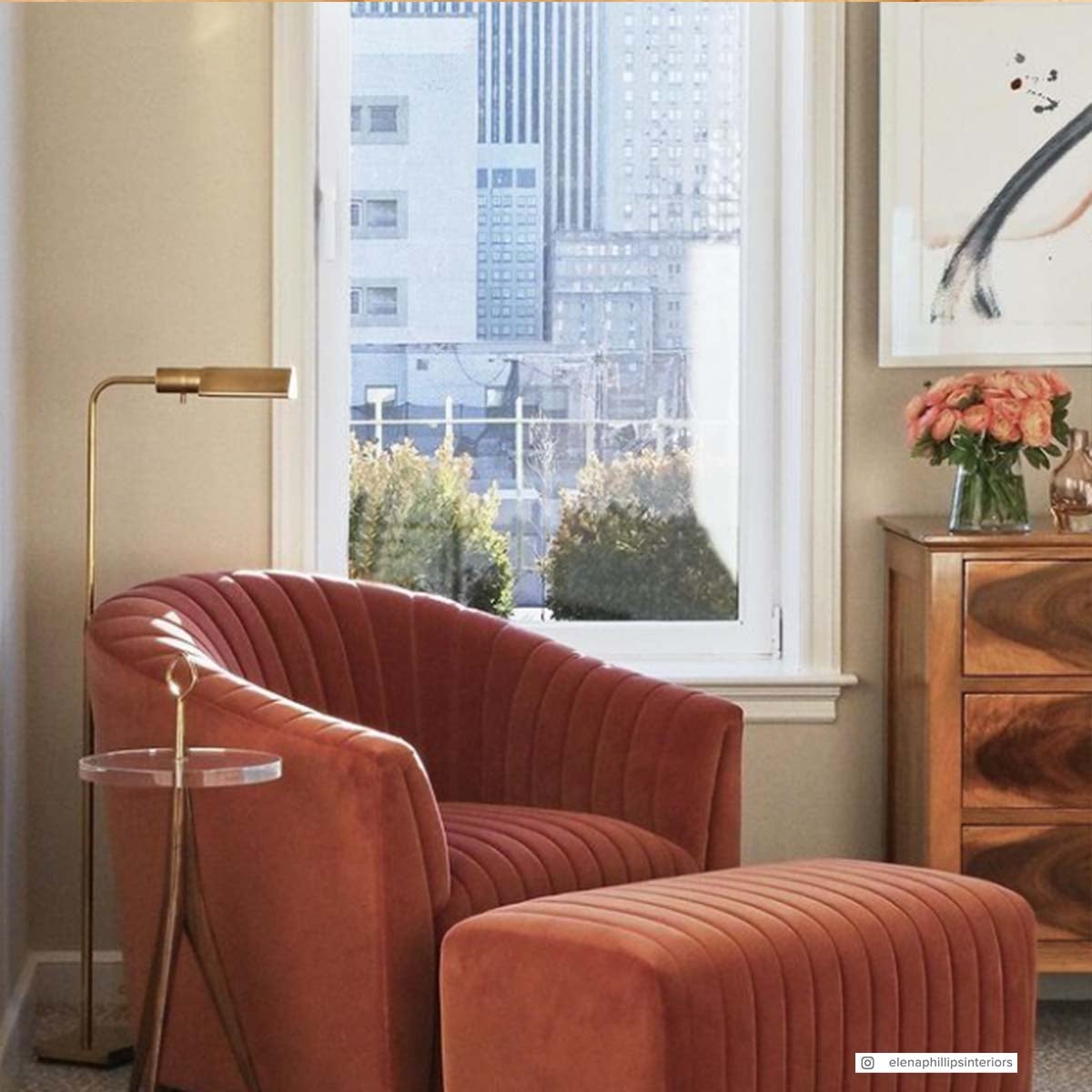 Studio Adjustable Floor Lamp in Hand-Rubbed Antique Brass