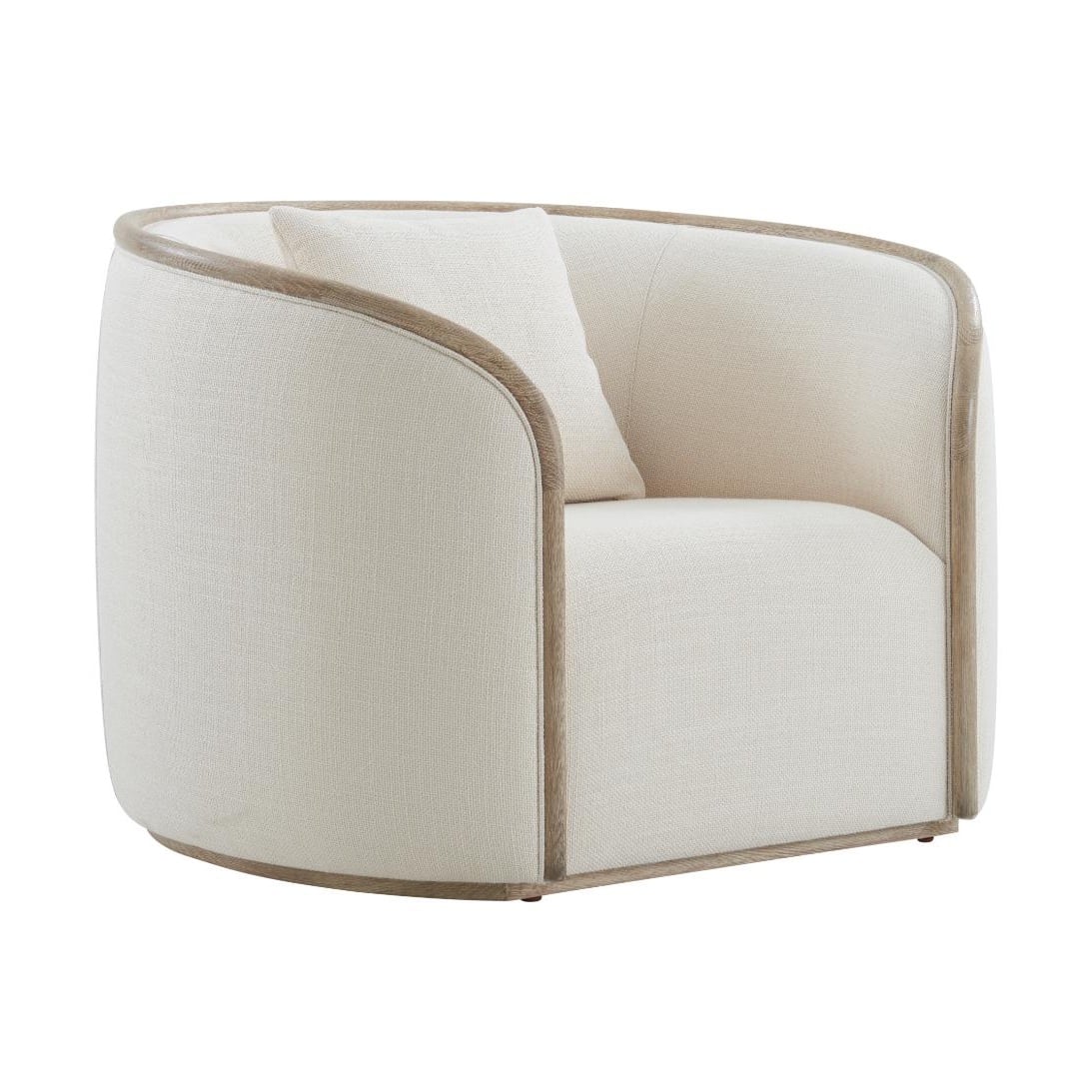 Repose Wooden Upholstered Club Chair in Grey Oak