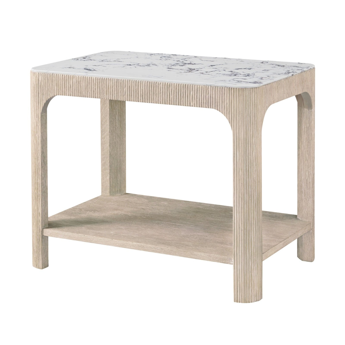 Horizon Rectangular Quartz Side Table