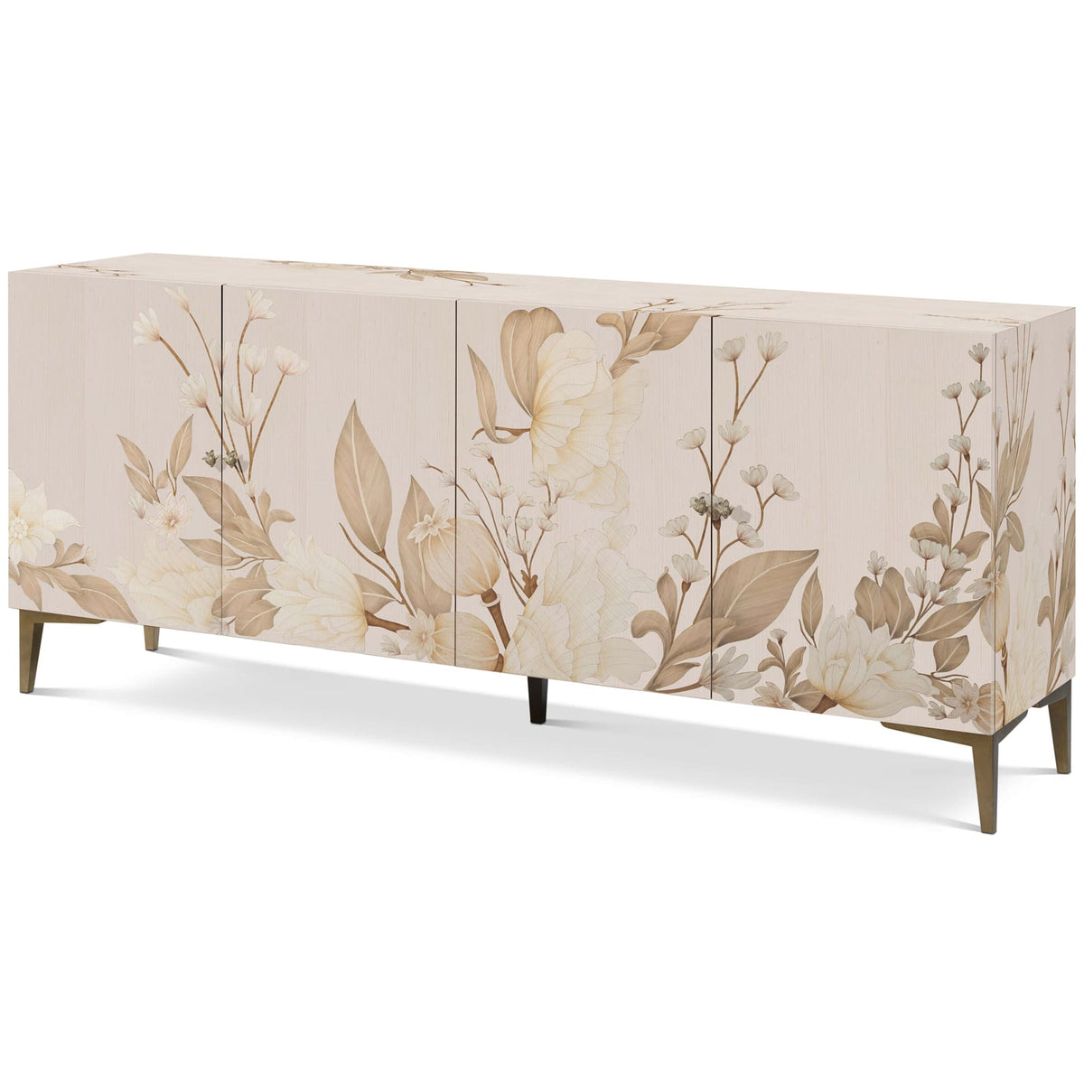 Bouquet 4 Door Sideboard in Buttercream