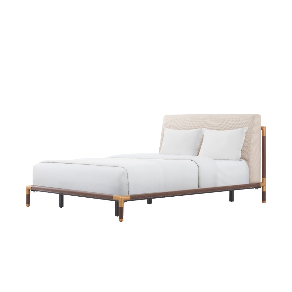 Kesden Bed with Upholstered Headboard - UK King