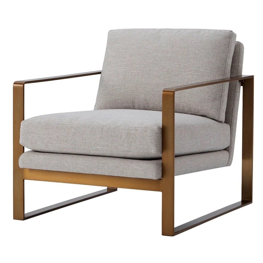 Outlet TA Studio Club Chair Bower in Brass