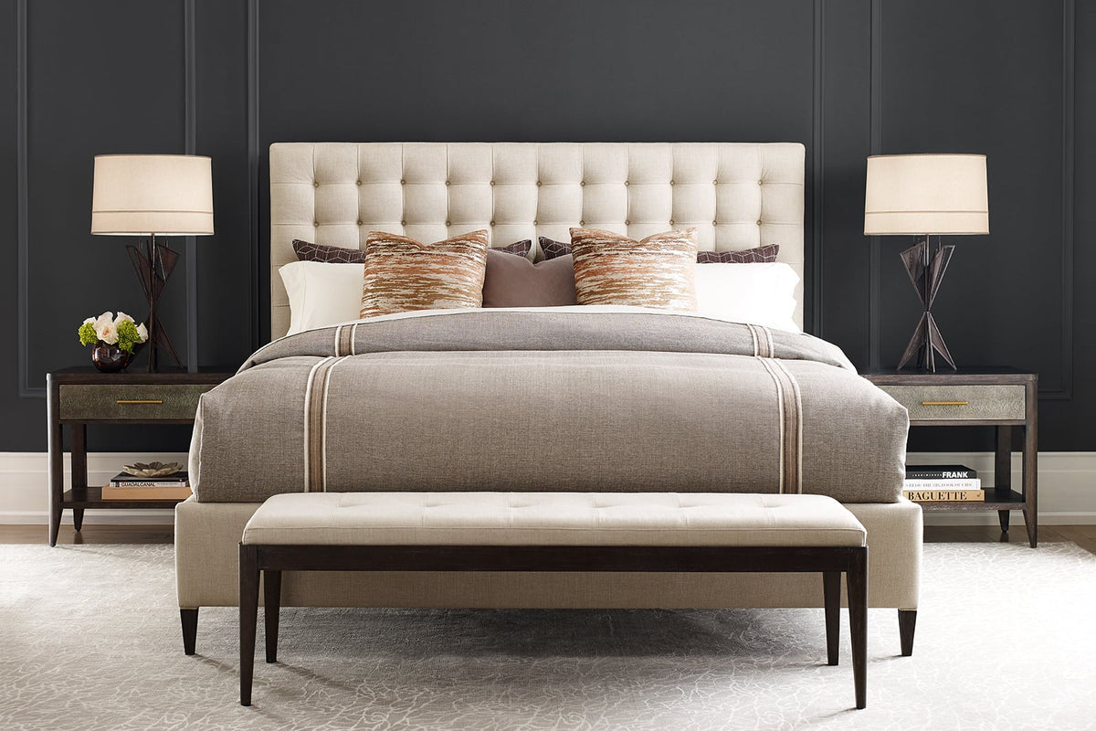 Super King Bed Frame Hampton in Kendal Linen
