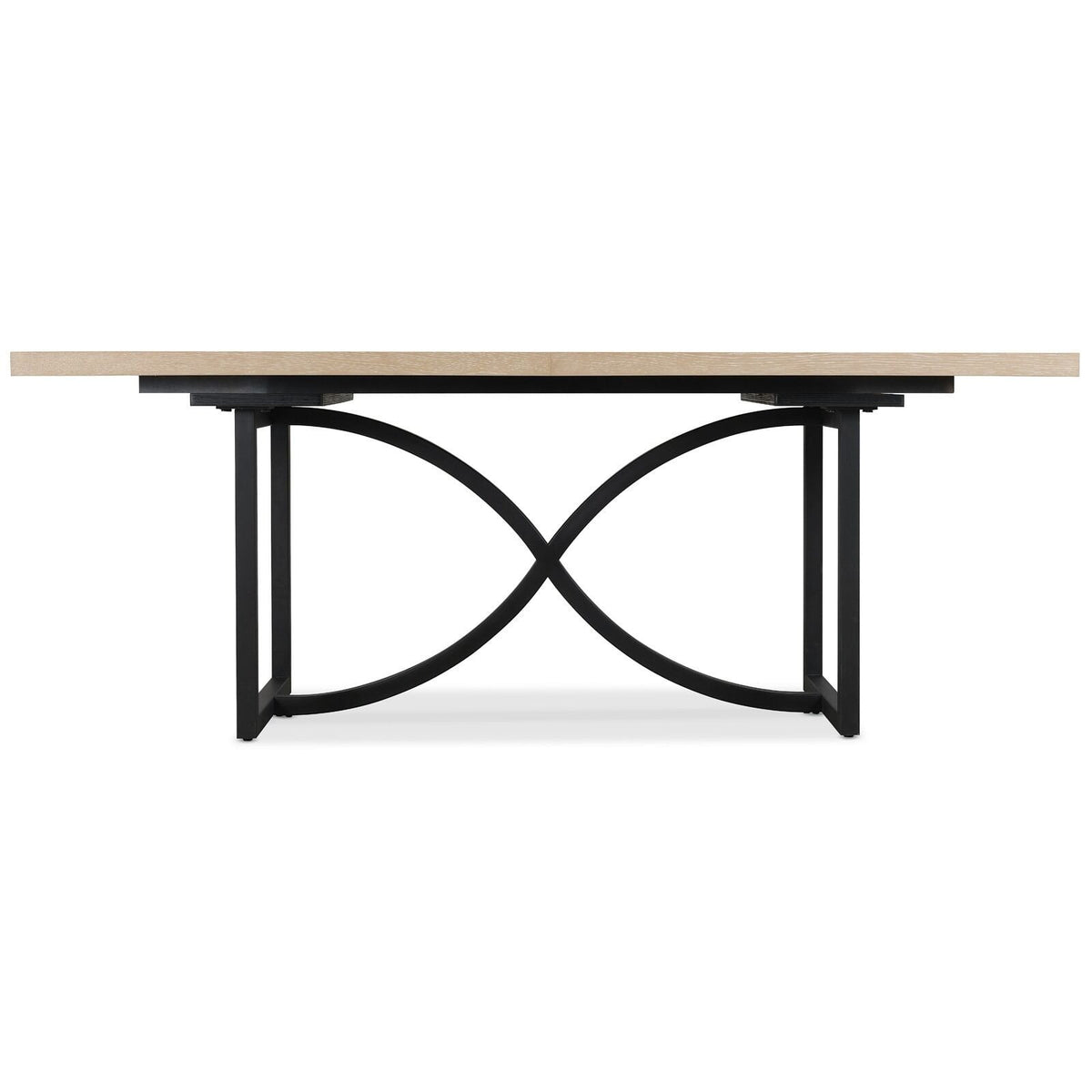 Tranquillity Rectangle Extending Dining Table with Metal Base 204-260cm