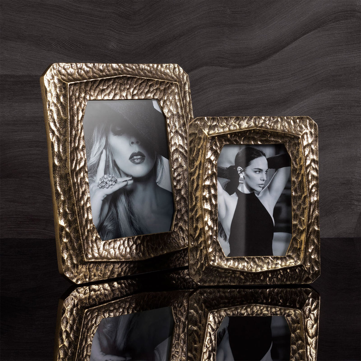 Thatcher Picture Frame in Vintage Brass - Set of 2