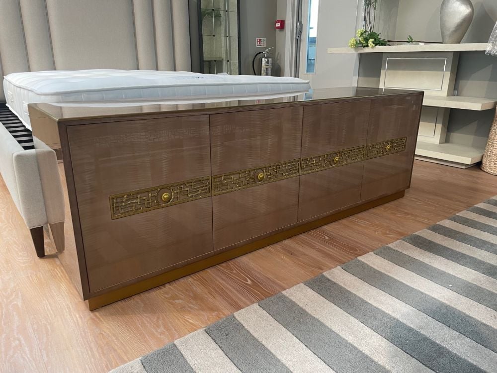 Clearance TA Studio Frenzy Media Cabinet in Sycamore