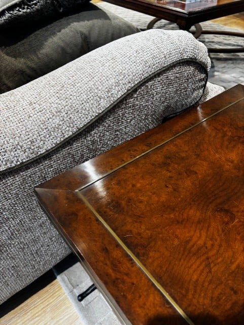 Outlet Jonathan Charles Hammered Iron Side Table