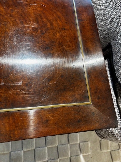 Outlet Jonathan Charles Hammered Iron Side Table