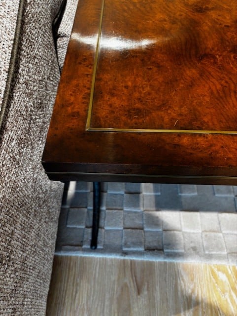 Outlet Jonathan Charles Hammered Iron Side Table