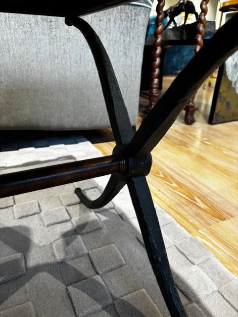 Outlet Jonathan Charles Hammered Iron Side Table