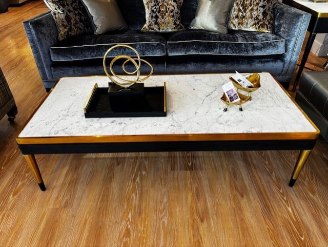 Outlet Jonathan Charles Calcutta Marble Coffee Table