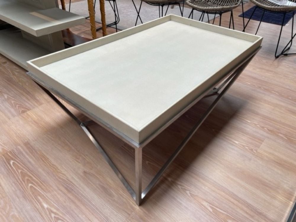 Clearance Ta Studio Tray Coffee Table Crazy X in Overcast