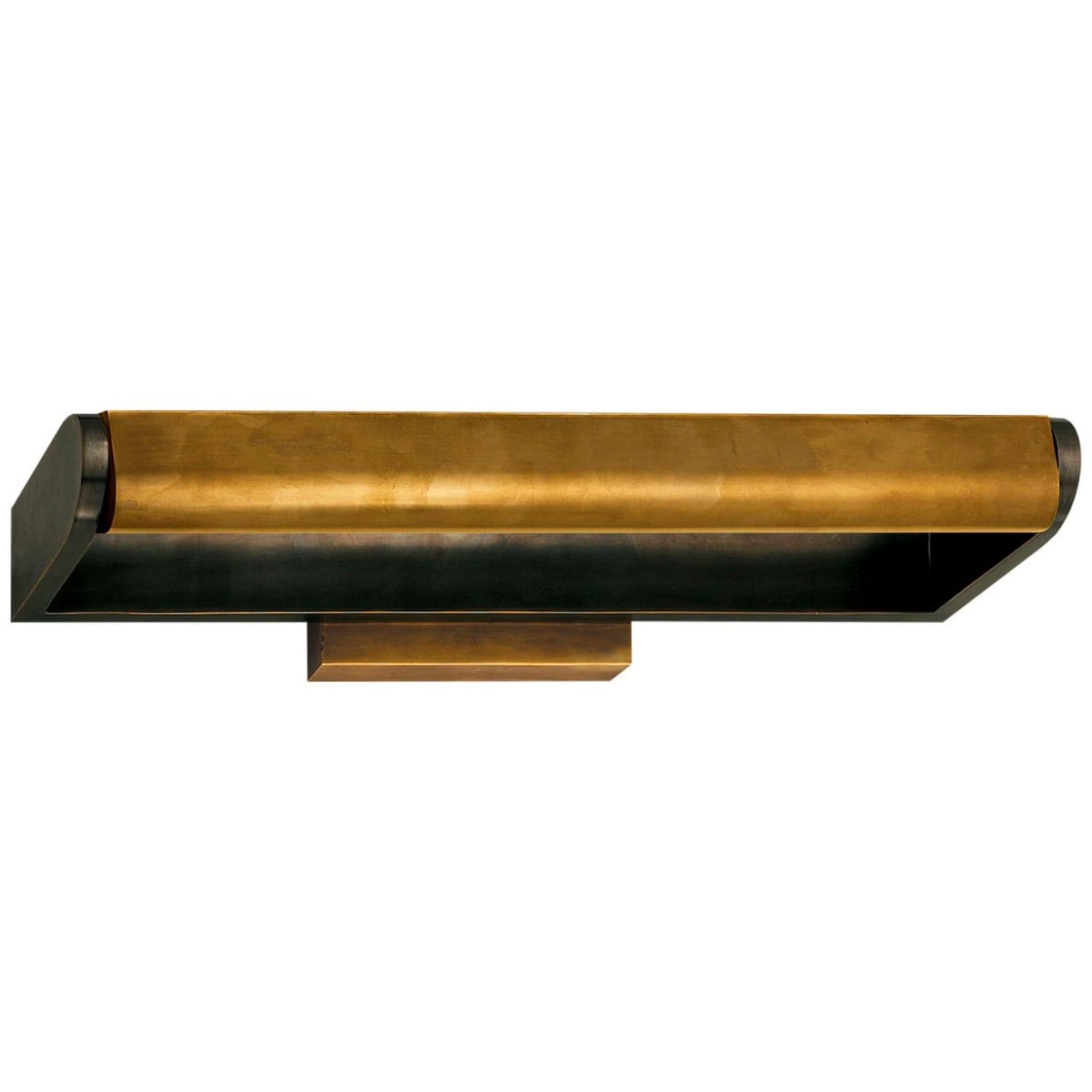 David 18" Art Light in Bronze with Hand-Rubbed Antique Brass Shade