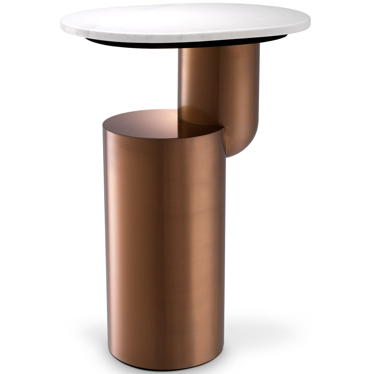 Tosca Side Table in Brushed Copper