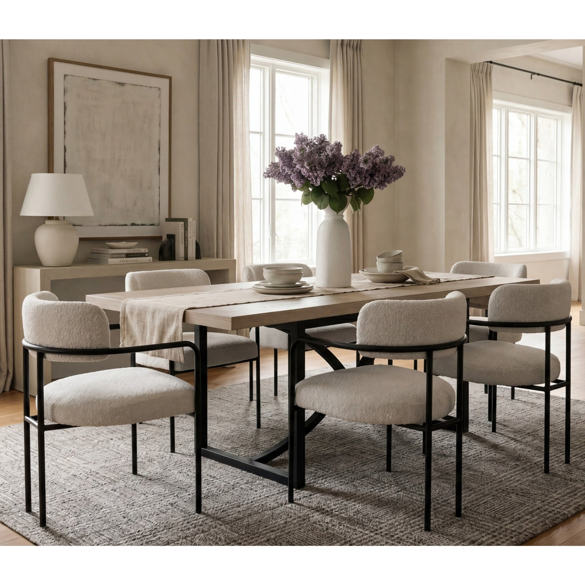 Tranquillity Nordic Arm Chair in White