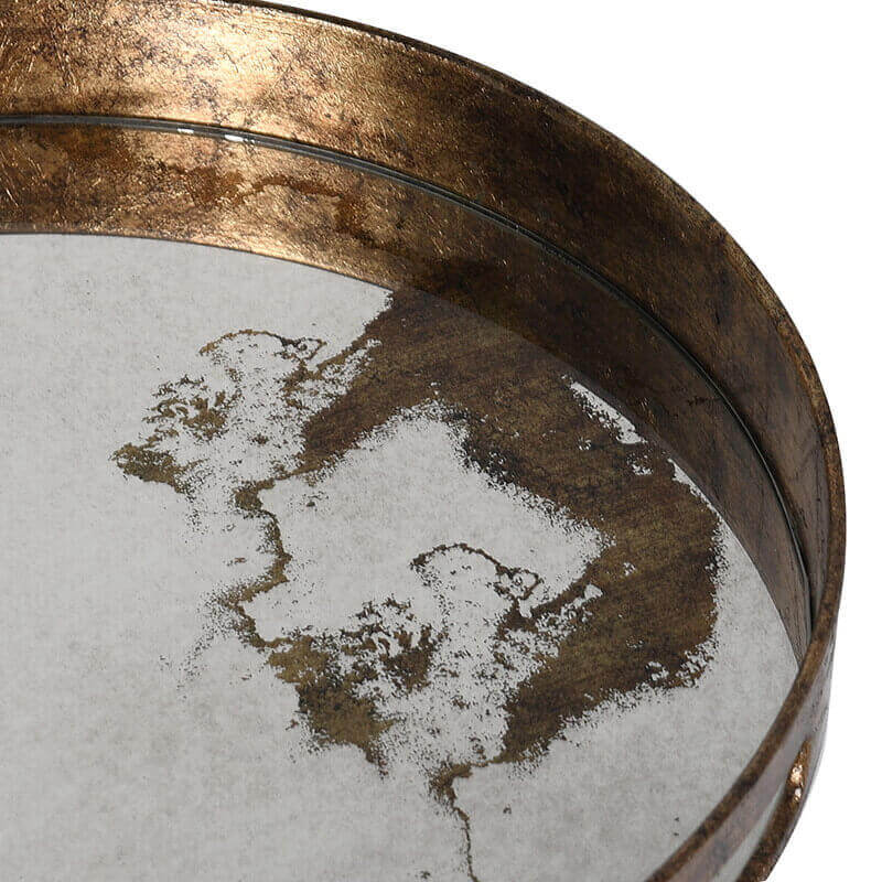 Whelford Mirrored Round Tray