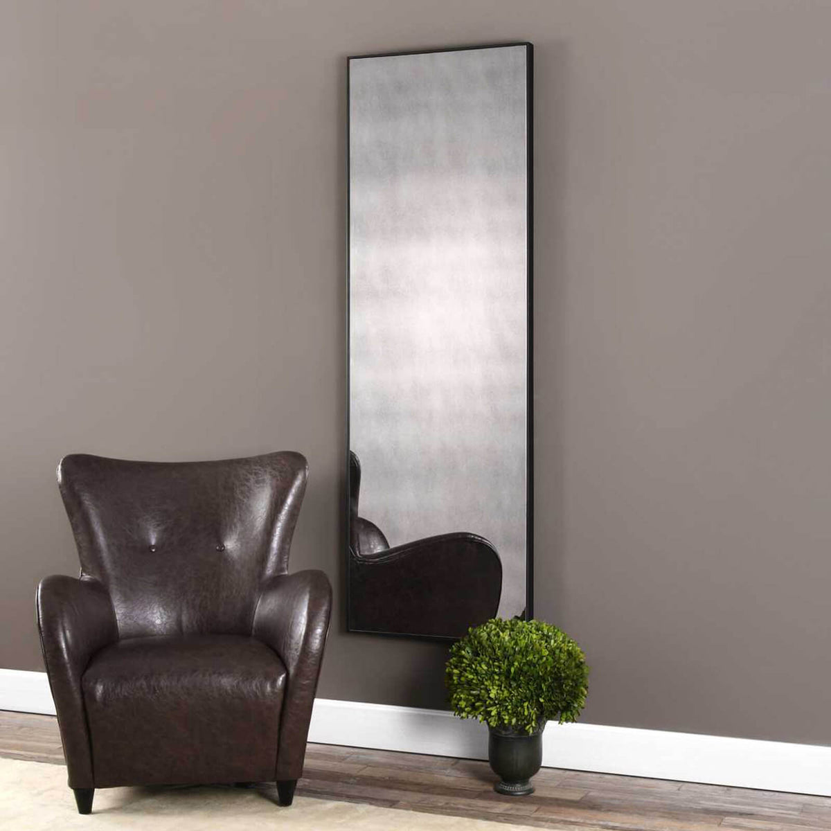 Burwell Antiqued Glass Full Length Mirror
